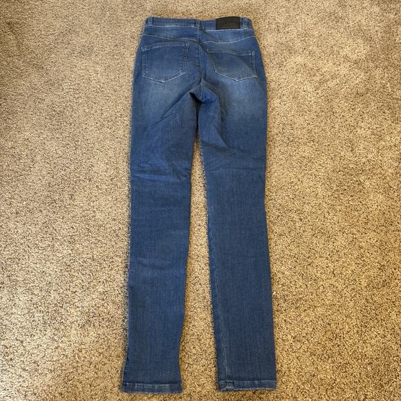 FIT JEANS Fitjeans Women’s S Regular V2 Super Ripped High Waisted Azure‎ Bluex - Picture 10 of 12